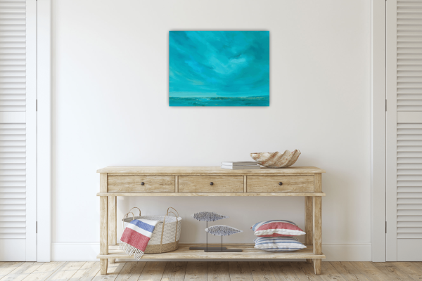 Seas Whisper Original Painting 18x24 Inch - Image 3