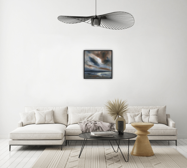 Denim Wishes Original Painting 12x12 Inch - Image 4