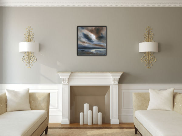Denim Wishes Original Painting 12x12 Inch - Image 3