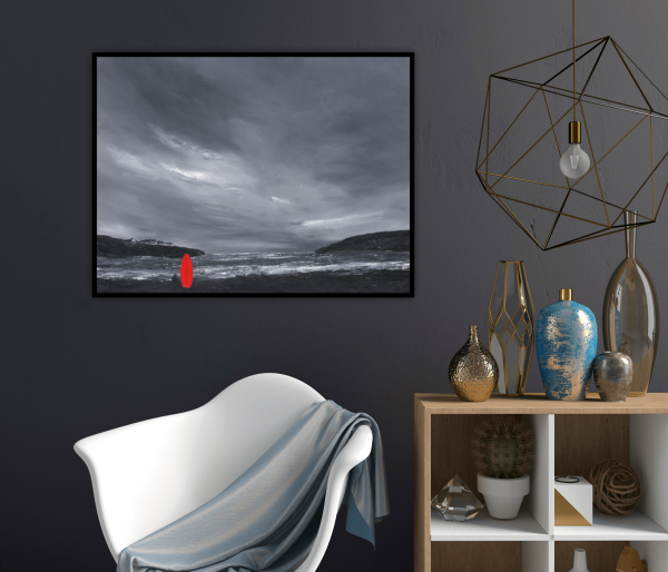 The Last Wave Original Painting 18x24 Inch - Image 9