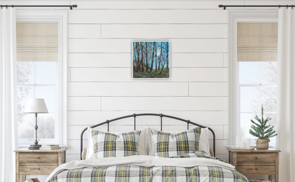 Winters End Original Painting 12x12 Inch - Image 4
