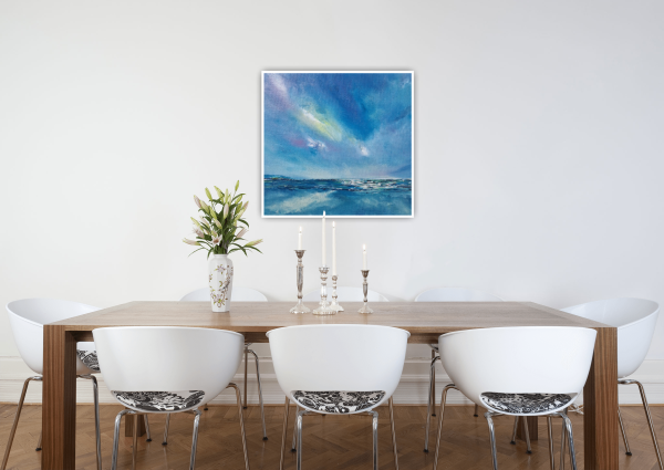Aurora Shores Original Painting 12x12 Inch