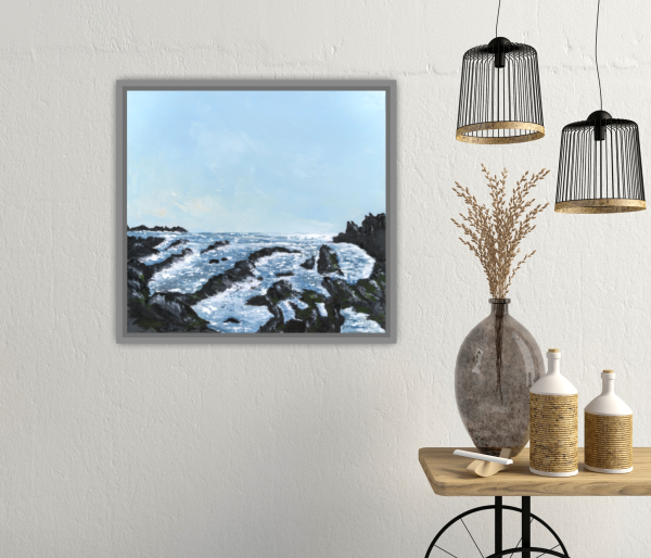 Feeling Rocky Original Painting 10x11 Inch - Image 3