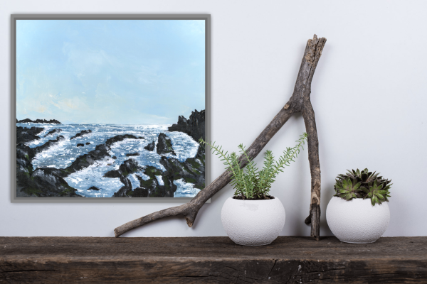 Feeling Rocky Original Painting 10x11 Inch - Image 8