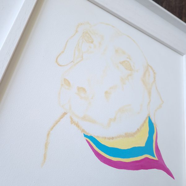 Lady Coco Original Painting 12x12 Inch - Image 7