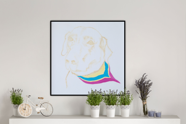 Lady Coco Original Painting 12x12 Inch
