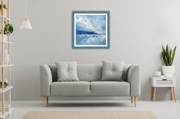 First Light Original Painting 8x8 Inch (Framed) - Image 9