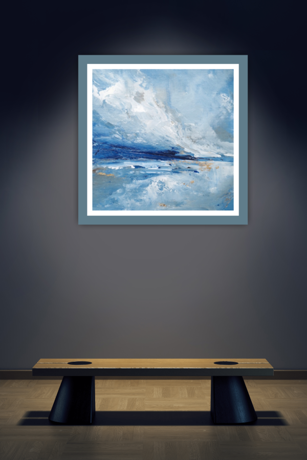 First Light Original Painting 8x8 Inch (Framed) - Image 8