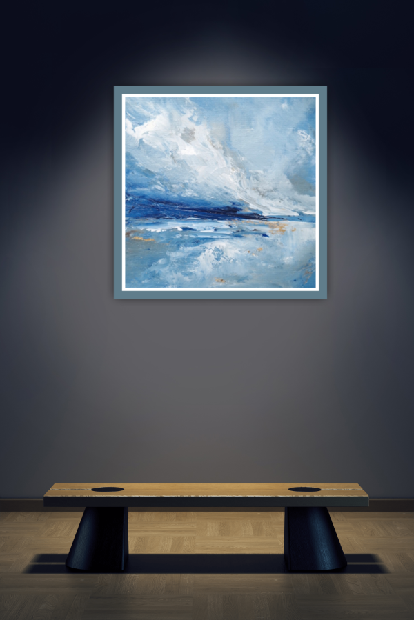First Light Original Painting 8x8 Inch (Framed) - Image 7