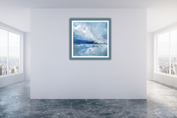First Light Original Painting 8x8 Inch (Framed) - Image 17