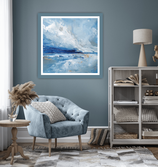 First Light Original Painting 8x8 Inch (Framed) - Image 13