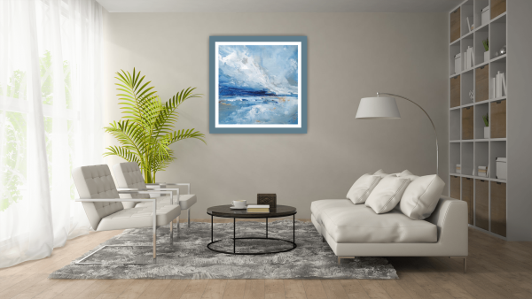 First Light Original Painting 8x8 Inch (Framed) - Image 12