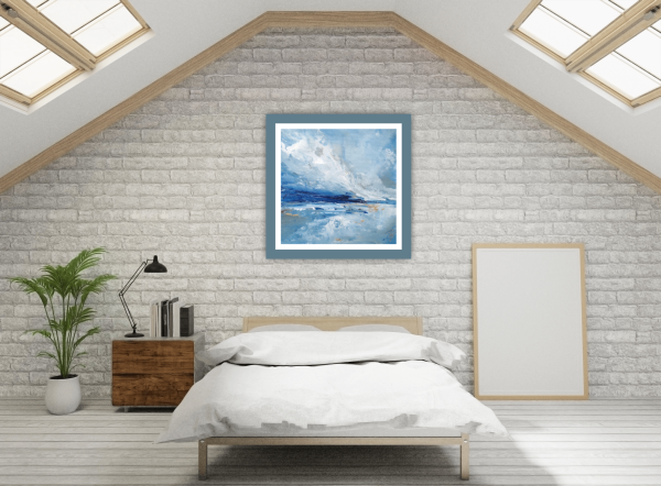 First Light Original Painting 8x8 Inch (Framed) - Image 11