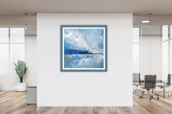 First Light Original Painting 8x8 Inch (Framed) - Image 10
